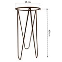 Ver imagem 2 de Suporte Tripé 40x18 (bitola 6 Mm) Cor Cobre Jc Jardim