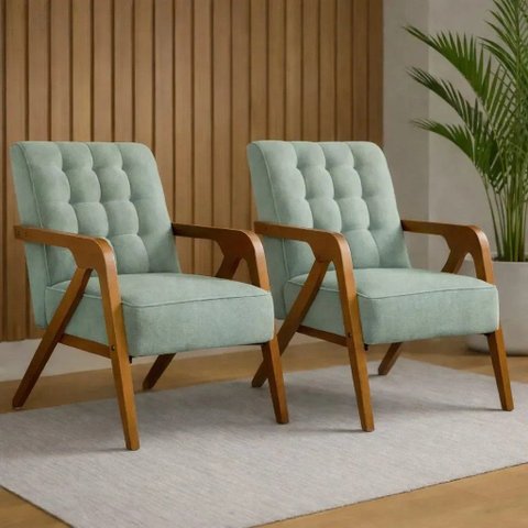 Kit Poltronas Atlanta Verde Beluno