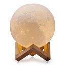 Ver imagem 2 de Luminária Lua Cheia 3d Abajur Decorativa Usb com Suporte