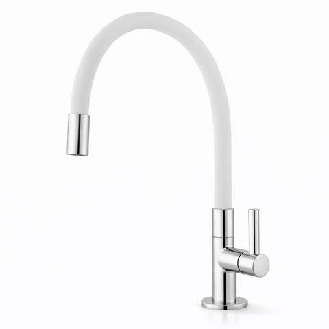 Torneira Flexível Branca de Mesa