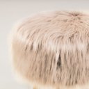 Ver imagem 2 de Puff Decorativo Quarto e Sala de Estar Pelo Sintético Herrero:Rosê