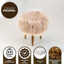 Ver imagem 4 de Puff Decorativo Quarto e Sala de Estar Pelo Sintético Herrero:Rosê