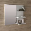 Ver imagem 6 de Espelheira para Banheiro 60 Cm 3 Prateleiras Romana Branco