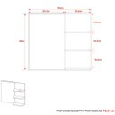 Ver imagem 4 de Espelheira para Banheiro 60 Cm 3 Prateleiras Romana Branco