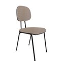 Ver imagem 4 de Cadeira Fixa Secretaria Bolt Maiart M-3000-F478 Tecido J.Serrano Marrom/Bege