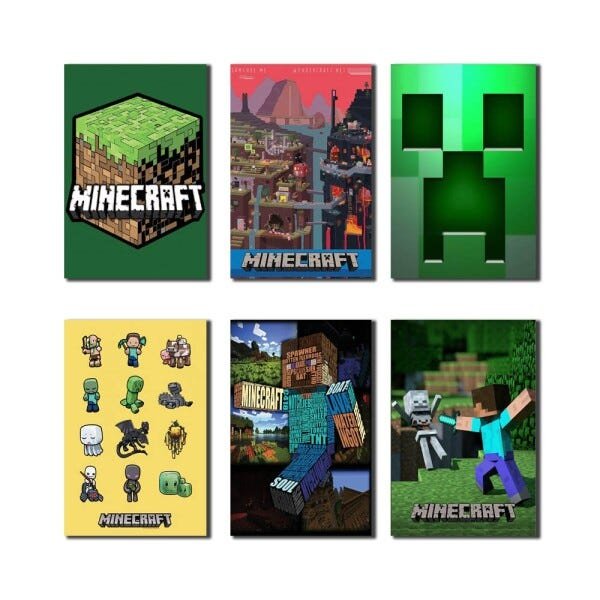 Kit Casa+árvore Minecraft 3d para Decoração