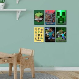 Kit Placas Decorativas Minecraft - 1