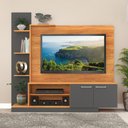 Ver imagem 4 de Estante Home Theater Fellicci Havana Não Necessita Fixação 2 Portas 2 Nichos 3 Prateleiras
