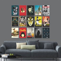 Kit 15 Placas Decorativas Filmes e Séries M5 - 2 Kit 15 Placas Decorativas Filmes e Séries M5 - 2