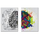 Ver imagem 4 de Kit Quadros Decorativos Duas Partes do Cérebro