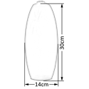 Ver imagem 2 de Barrica de Vidro Fosco Montreal 30 para Lustre e Pendente