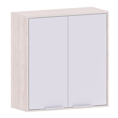 Armário Aéreo para Cozinha 80 Cm 2 Portas Atenas Cinza Cristal