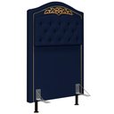 Ver imagem 1 de Cabeceira Cama Box Solteiro 90cm Imperial J02 Suede Azul - Mpozenato