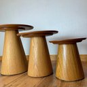 Ver imagem 6 de Trio de Mesas Lateral Cone Redonda Freijó Freijó