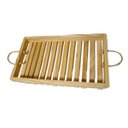 Ver imagem 2 de Bandeja de Madeira com Alça Acabamento, para Café da Manhã, Lanches, Decoração