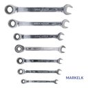 Ver imagem 6 de Kit 7 Peças Jogo Chave Ferramenta Combinada Catraca Boca