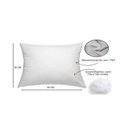 Ver imagem 2 de Kit 2 Refis Enchimento para Almofada em Fibra Siliconada 55x35 Cm