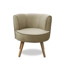 Ver imagem 4 de Kit 2 Poltronas para Sala Decorativa Bela Suede Bege Rover & Beato