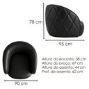 Ver imagem 3 de Poltrona Decorativa Organica Essence Base Fixa Courino Tcs 724 Moll