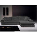 Ver imagem 2 de Sofá de Canto com Chaise de Casal em Sarja Cinza, 3,20m x 1,70m