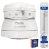 Chuveiro Ducha Pratik 220v 6800w 4T c/ Braço de Chuveiro 40cm Incluso - 1