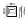 REFLETOR LED 20W SLIM BIVOLT VERDE - 2