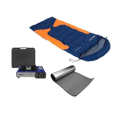 Saco de Dormir Freedom -1,5c a -3,5c Azul e Laranja Itens