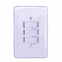 Ver imagem 2 de Kit 10 Interruptor 2 Teclas Simples + 1 Paralelo 6a 250v Ilumi Cor:branco