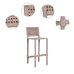 CONJUNTO PARA ÁREA COM 03 BANQUETAS CARLA E 01 BISTRO DUBAI - 2