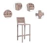 CONJUNTO PARA ÁREA COM 03 BANQUETAS CARLA E 01 BISTRO DUBAI - 2