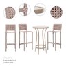 CONJUNTO PARA ÁREA COM 03 BANQUETAS CARLA E 01 BISTRO DUBAI - 1