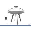 Ver imagem 3 de Mesa Cozinha Acerola Madeira 109cm Madeira/Cinamomo Cimol