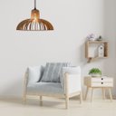Ver imagem 3 de Luminária Teto tipo Pendente em MDF - Completa -:Marrom