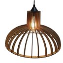 Ver imagem 6 de Luminária Teto tipo Pendente em MDF - Completa -:Marrom