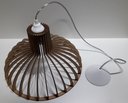 Ver mais imagens de Luminária Teto tipo Pendente em MDF - Completa -:Marrom