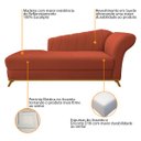 Ver imagem 6 de Kit Diva Recamier Vanessa 160cm Lado Esquerdo e 02 Poltronas Laura Suede - Doce Sonho Móveis RECAMIE