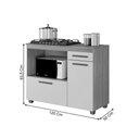 Ver imagem 3 de Balcão para Cooktop 4 Bocas Cronos Arte Móveis:branco