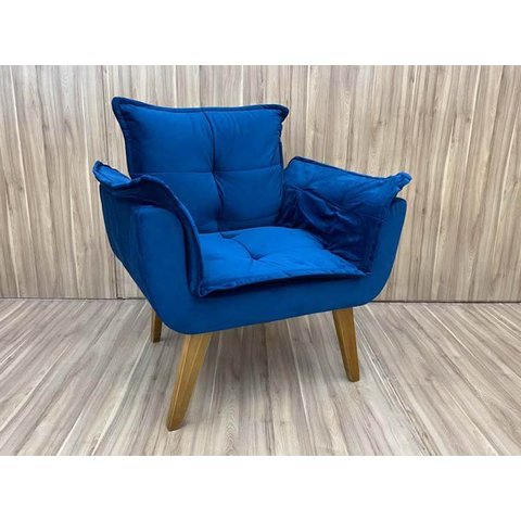 Poltrona Decorativa 1 Lugar Azul 325 Julia