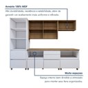 Ver imagem 7 de Cozinha Completa Modulada 5 Peças 8 Portas 6 Gavetas Norten Branco/Nature