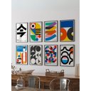 Ver imagem 1 de Kit 8 Quadros Decorativos Formas Geometricas Modernas