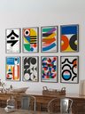Ver imagem 1 de Kit 8 Quadros Decorativos Formas Geometricas Modernas