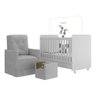 Quarto de Bebê com Poltrona Amamentação Puff e Berço Americano 3x1 com Colchão Pimpolho Multimóveis  - 2