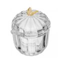 Ver imagem 3 de Acucareiro com Colher Fairy Butterfly Sortido Cristal 8cm X 9,5cm Lyor
