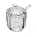 Ver imagem 2 de Acucareiro com Colher Fairy Butterfly Sortido Cristal 8cm X 9,5cm Lyor