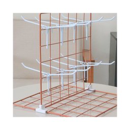 Expositor para Chaveiro e Bijuteria 0,30 X 0,30m com 16 Ganchos - Cor:rosé - 5