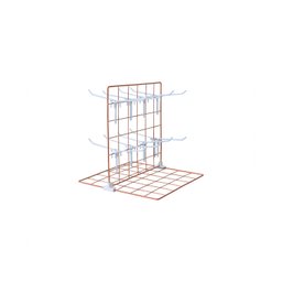 Expositor para Chaveiro e Bijuteria 0,30 X 0,30m com 16 Ganchos - Cor:rosé - 3