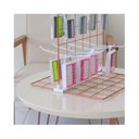 Ver imagem 4 de Expositor para Chaveiro e Bijuteria 0,30 X 0,30m com 16 Ganchos - Cor:rosé