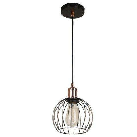 Lustre Pendente de Metal Aramado Cage Bella Iluminação