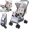 Carrinho de Bebê Passeio Reversível 15kg Baby Style Runner Compacto e Leve Rosa - 1