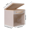 Ver imagem 4 de Caixa Porta Brinquedos - com Visor e Tampa Fixa - Bege